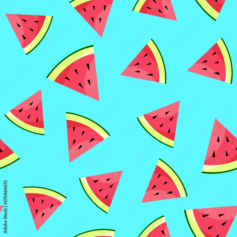 Watermelons pattern. Seamless vector background. Watermelons pattern. Seamless vector background.