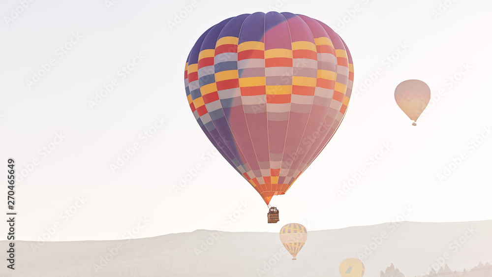 Fototapeta premium Balloons in Cappadocia. Turkey, Goreme