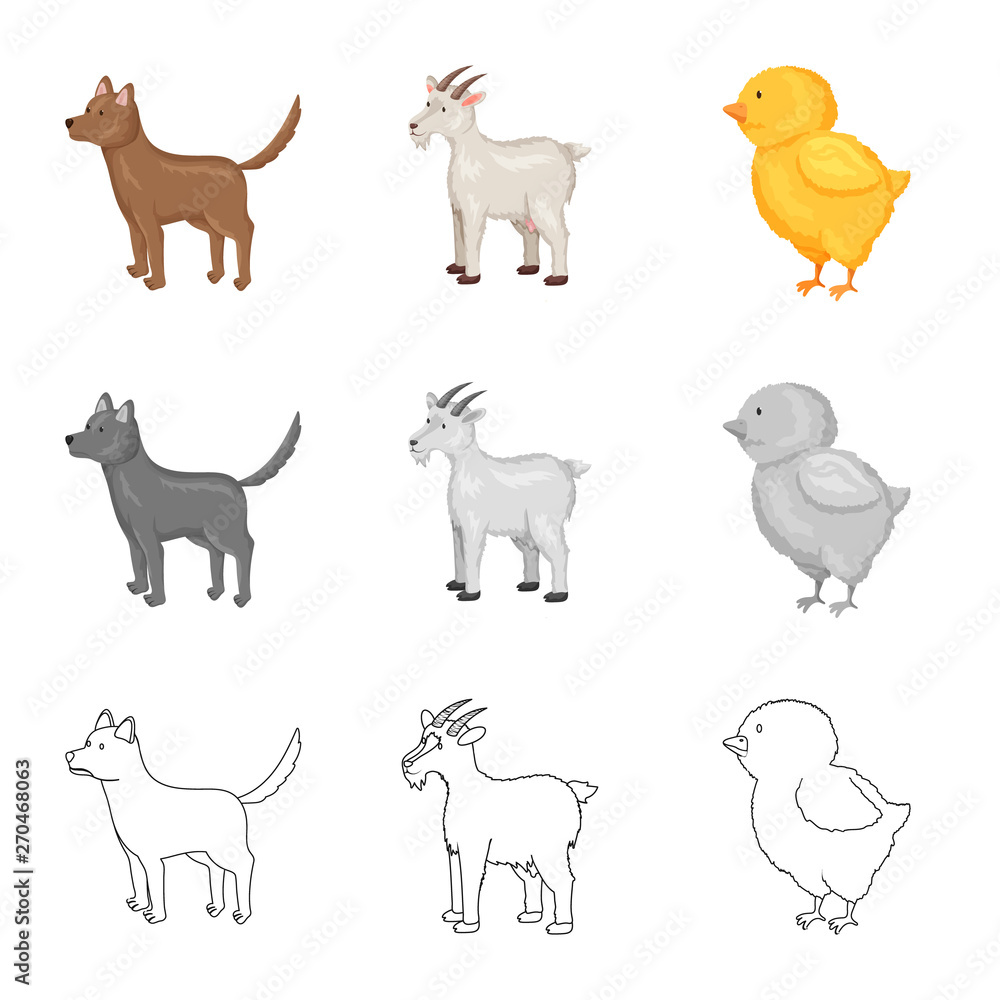 Vector design of breeding and kitchen logo. Set of breeding and organic vector icon for stock. Vector design of breeding and kitchen logo. Set of breeding and organic vector icon for stock.