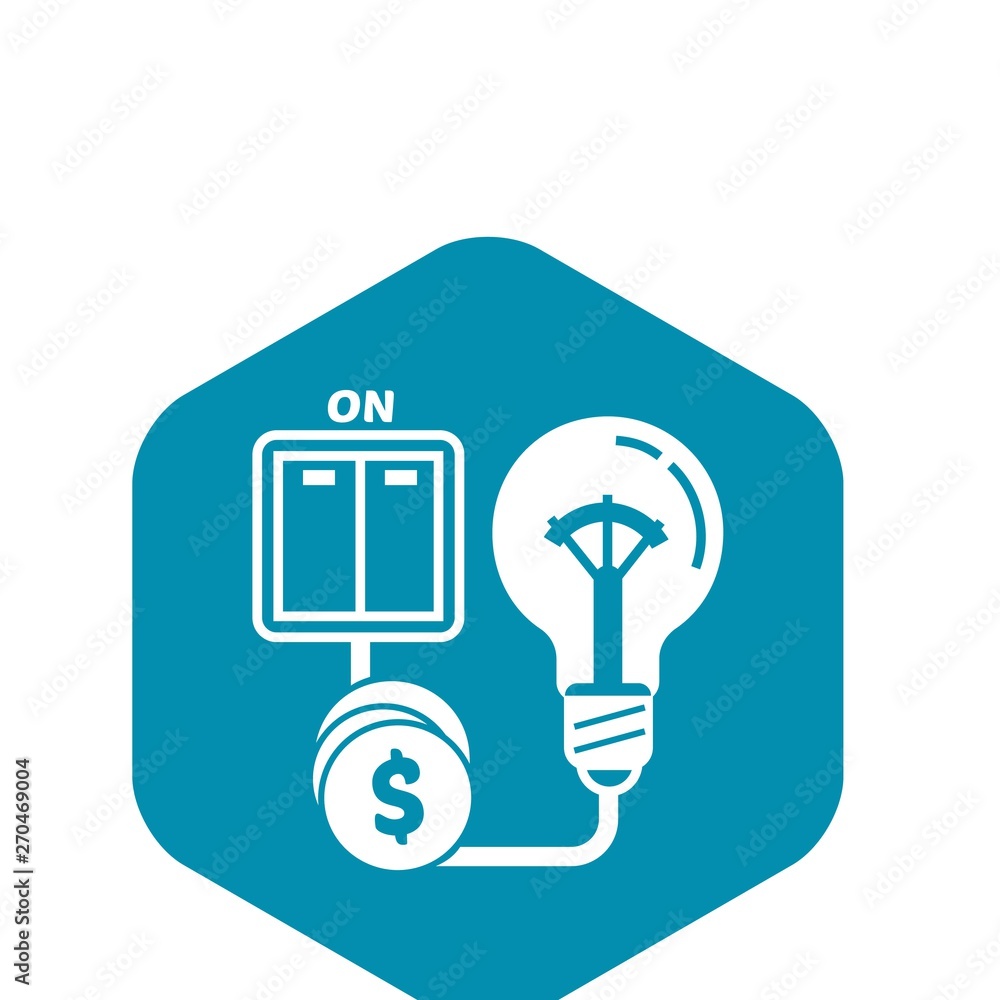 On switch bulb light icon. Simple illustration of on switch bulb light vector icon for web design isolated on white background On switch bulb light icon. Simple illustration of on switch bulb light vector icon for web design isolated on white background