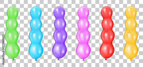 Shaped party balloons