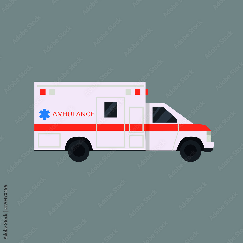 ambulance. flat graphics. mestor. medicine ambulance. flat graphics. mestor. medicine