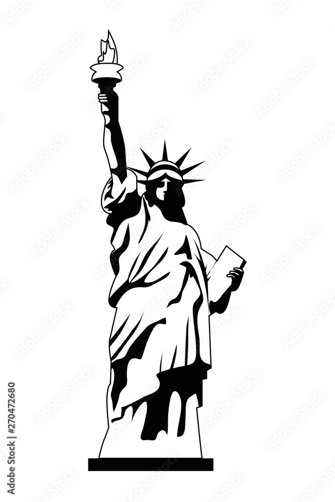 Statue of Liberty in New York design