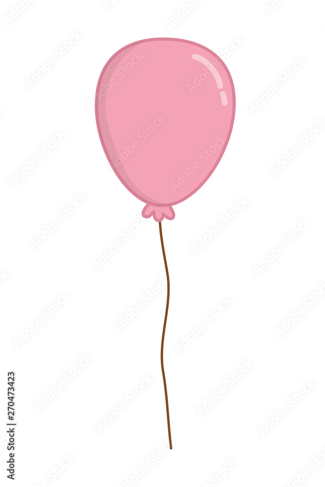 floating round shaped balloon vector illustration floating round shaped balloon vector illustration