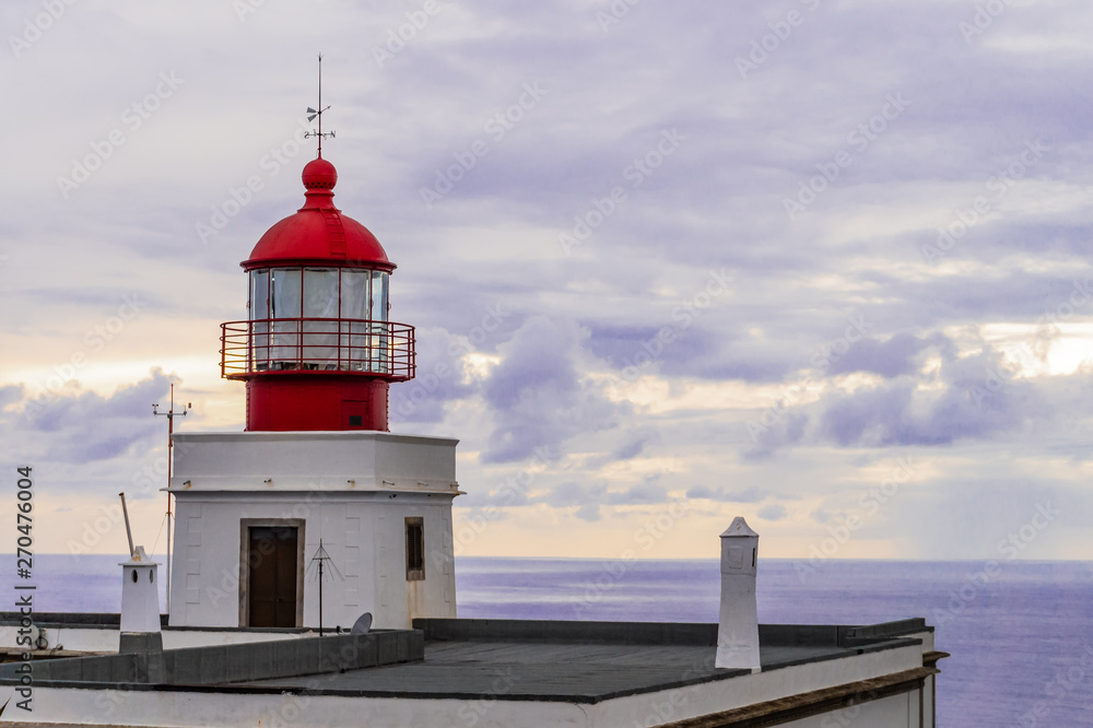 Beautiful view of the Farol da Ponta de Sao Jorge lighthouse on Madeira
