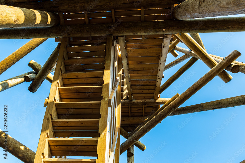 wooden fire watchtower construction details