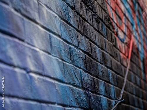 Wallpaper Mural Blue Wall with Gradient and colors Torontodigital.ca