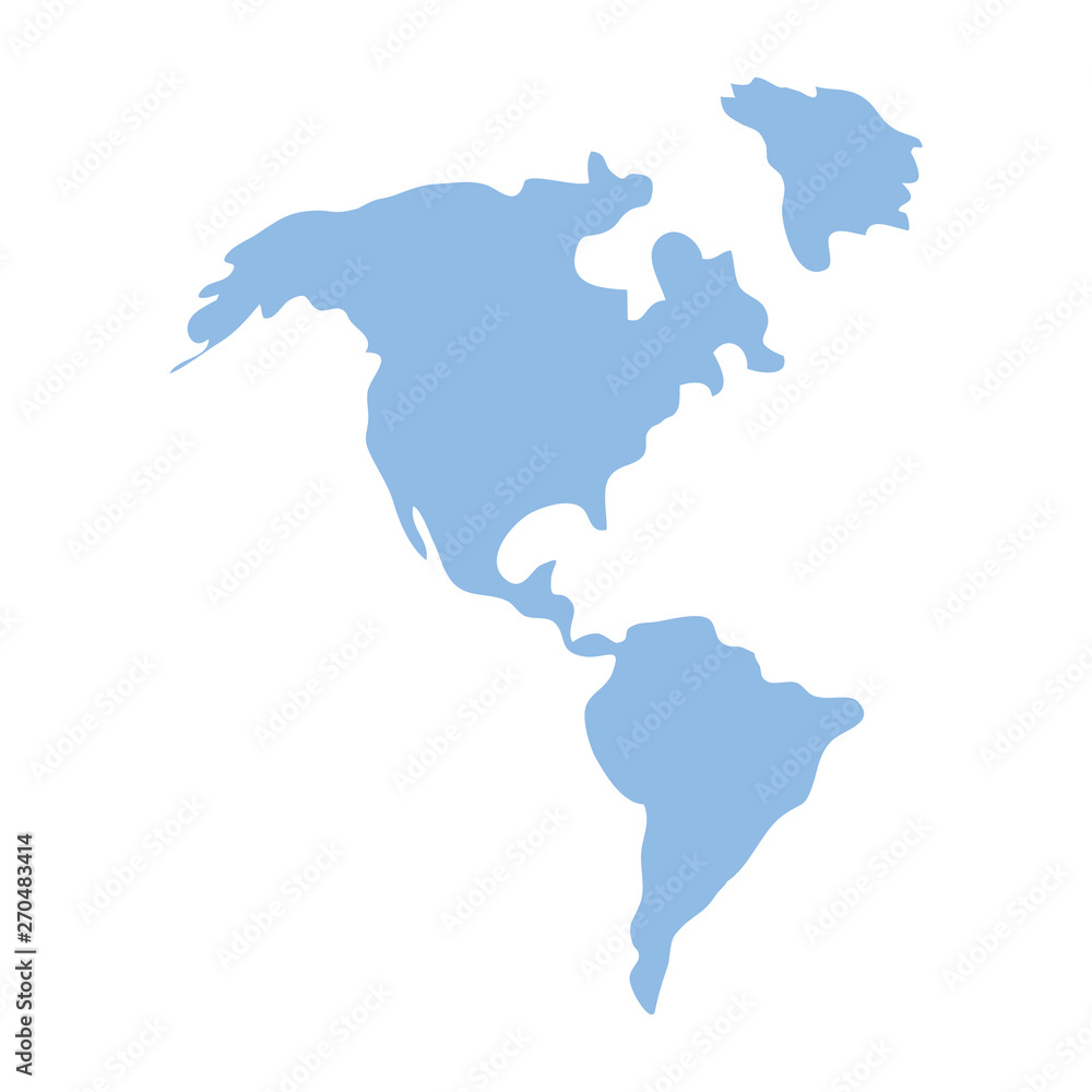 america map icon vector illustration