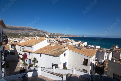 Altea white village in Alicante coast Spain on November 26, 2017