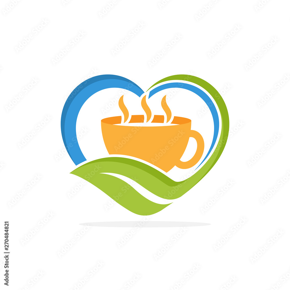 Illustration icon with a favorite concept of natural herbal drinks Illustration icon with a favorite concept of natural herbal drinks