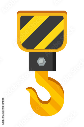 crane hook icon vector illustration