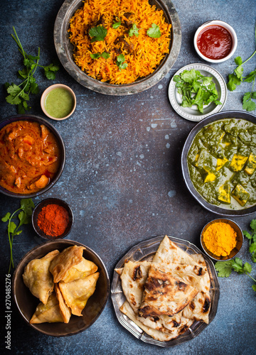 Authentic Indian dishes and snacks