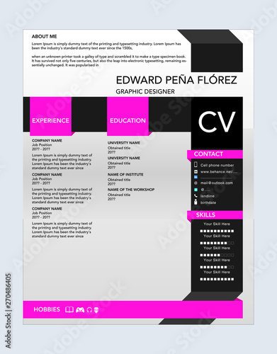 CV vitae template