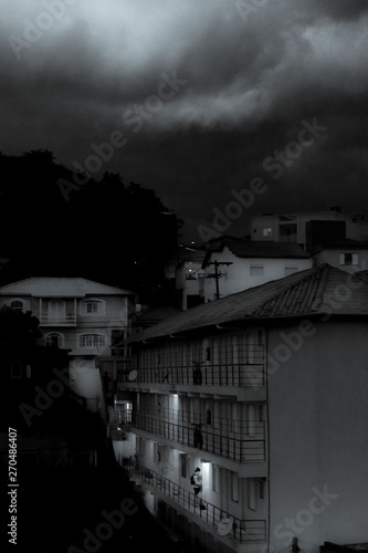 Dramatic stormy weather during monsoon season in Sao Paulo, Brazil © Eduardo