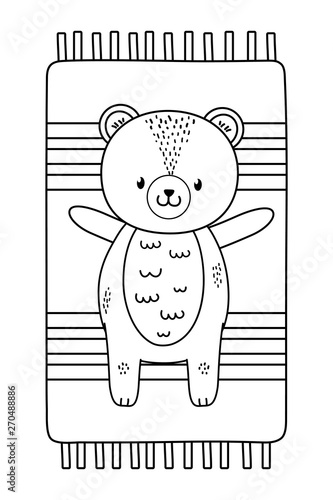 cute animal enjoying summer time cartoon