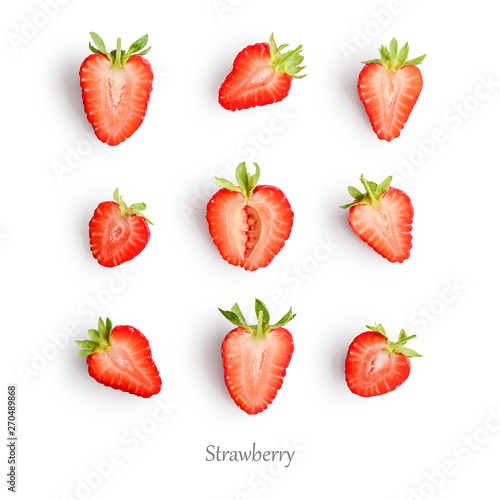 Fototapeta Naklejka Na Ścianę i Meble -  Seamless pattern with strawberry.