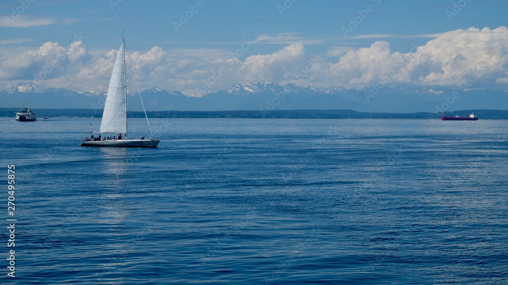 Obraz premium Seattle Sailboat