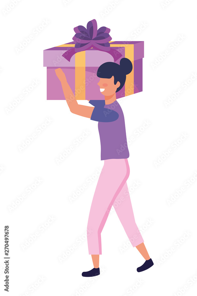 Woman shopping design vector illustration Woman shopping design vector illustration
