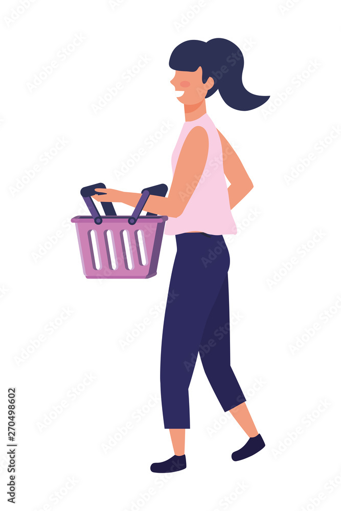 Woman shopping design vector illustration Woman shopping design vector illustration