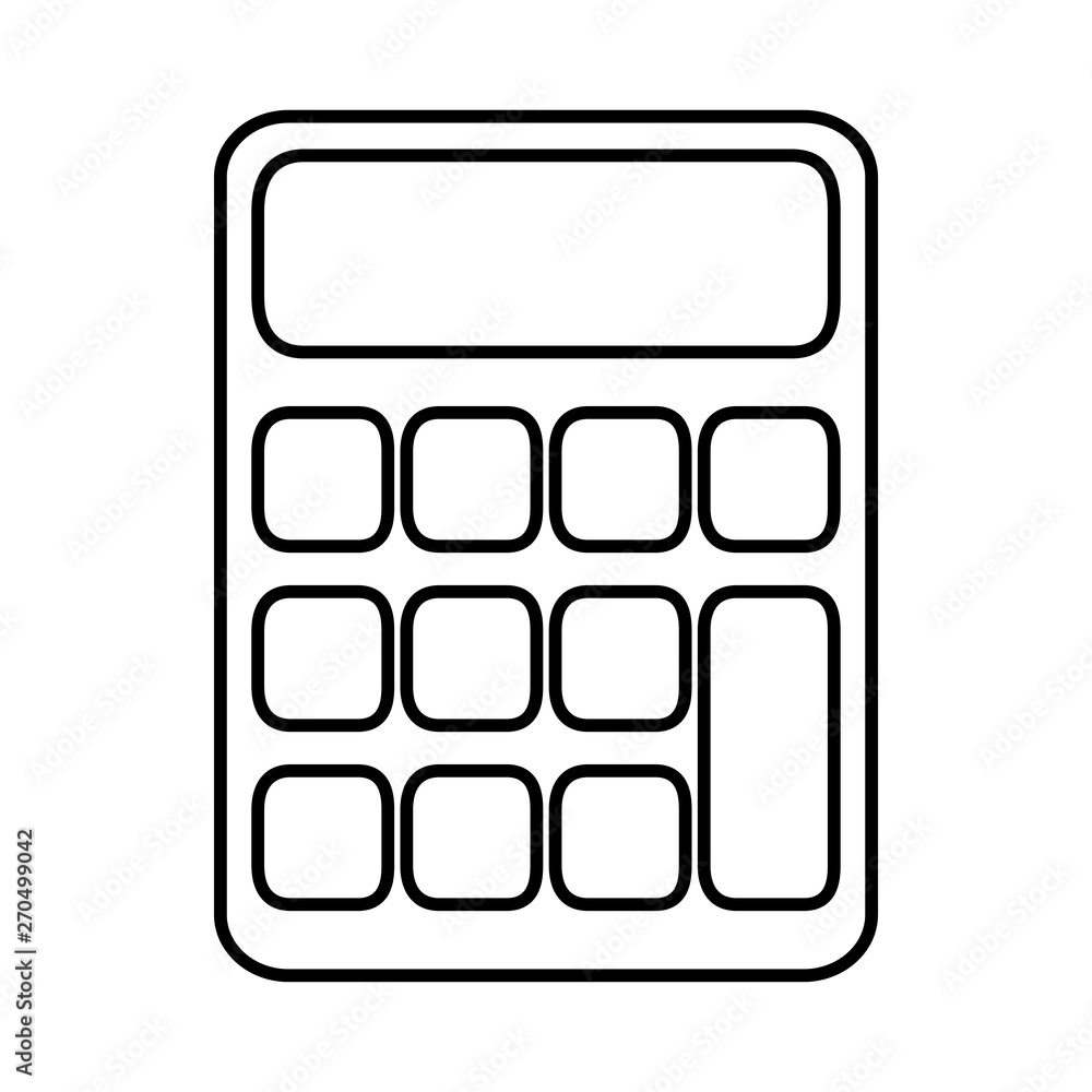 Isolated Calculator design vector illustration Isolated Calculator design vector illustration