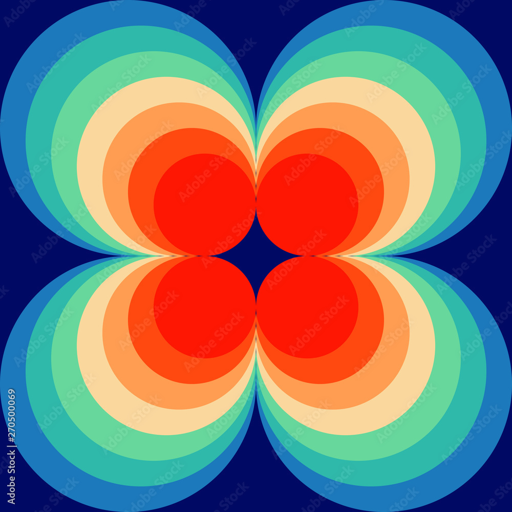 Obraz premium Retro Background, Abstract, Geometric Seamless Pattern