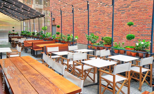 Photography Toronto restaurant with outside patio in the heart of downtown and financial cen