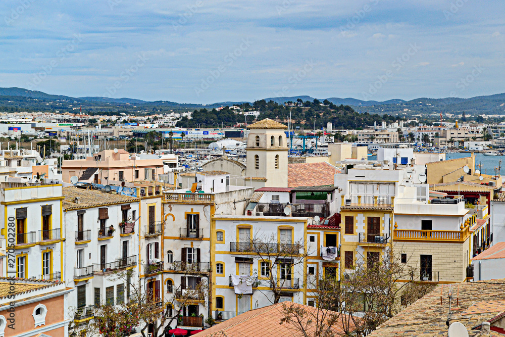 Ibiza Panorama Aussicht von oben Spanien