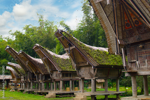 Traditional Tongkonan houses,Toraja house in the south Sulawesi -Indonesia