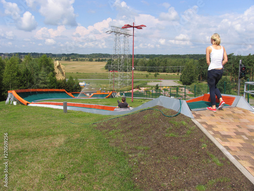 Amusement Park Teichland, Tubing Run, Cottbus, Germany, Europe photo