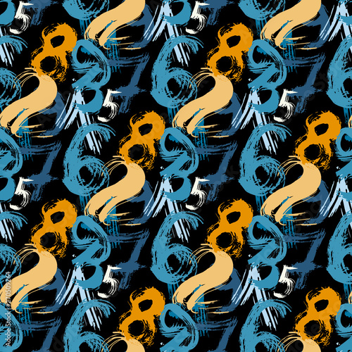 Abstract geometric colored background in the style of graffiti. Qualitative illustration for your design.