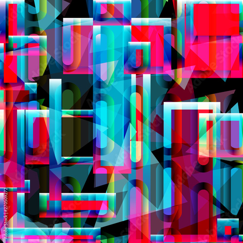 Abstract geometric colored background in the style of graffiti. Qualitative illustration for your design.