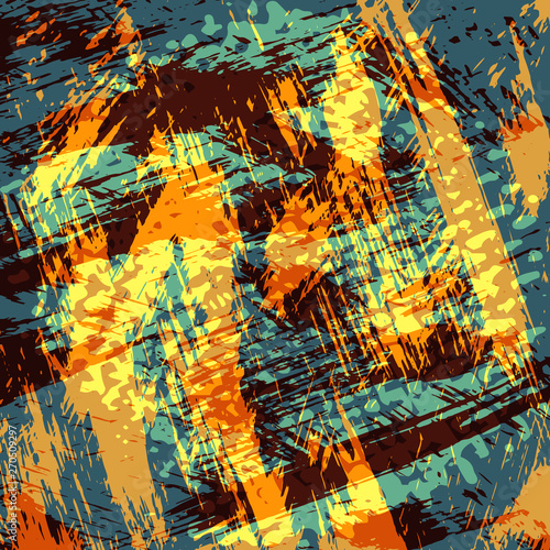 Abstract geometric colored background in the style of graffiti. Qualitative illustration for your design.