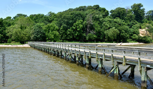 Fishing pier in Leesylvania State Park, Woodbridge, Virginia