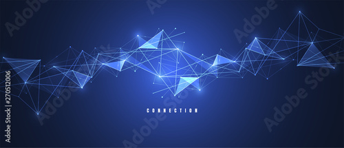 Internet connection abstract sense of science and technology graphic design background. Vector illustration