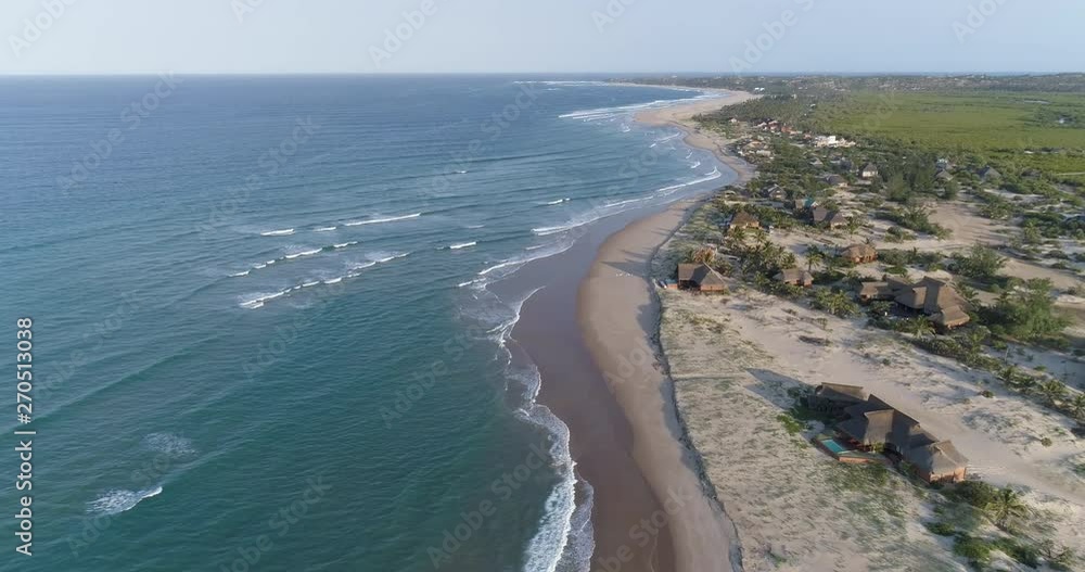 Aerial view of Barra, Inhambane coastline Mozambique Aerial view of Barra, Inhambane coastline Mozambique