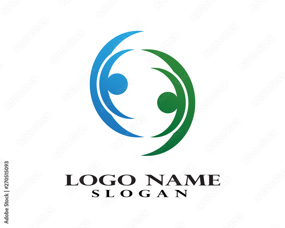 Community people care logo and symbols template Community people care logo and symbols template
