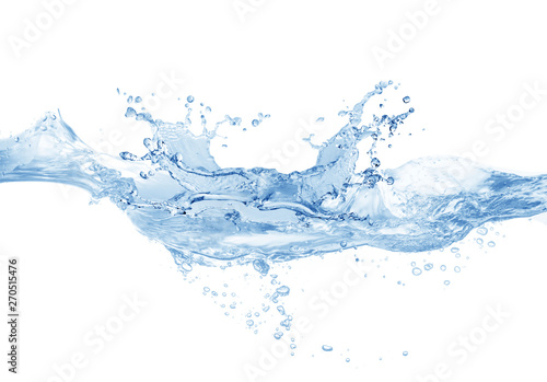 Water splash water splash isolated on white background blue water splash 