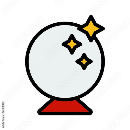 Magic ball vector, Magic related filled style editable stroke icon