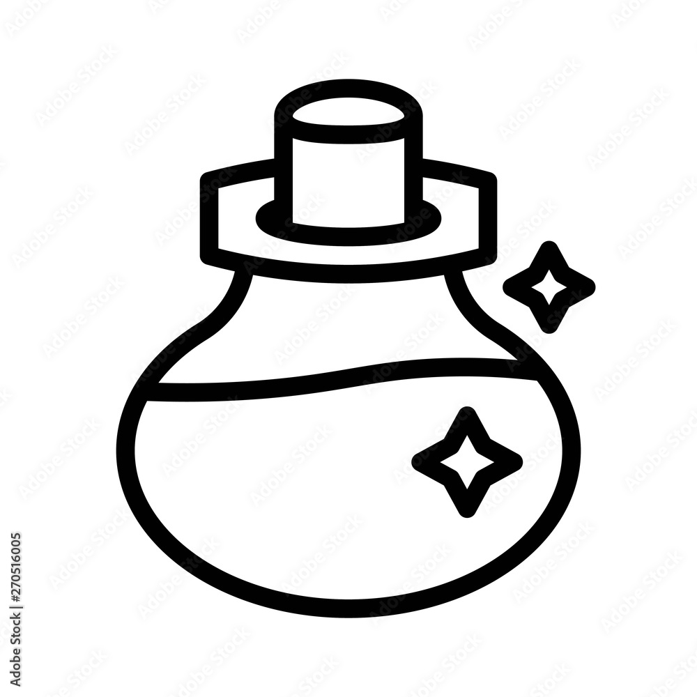 Obraz premium Potion vector, Magic related line style icon