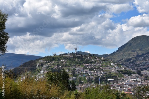 City View of Quito in Ecuador