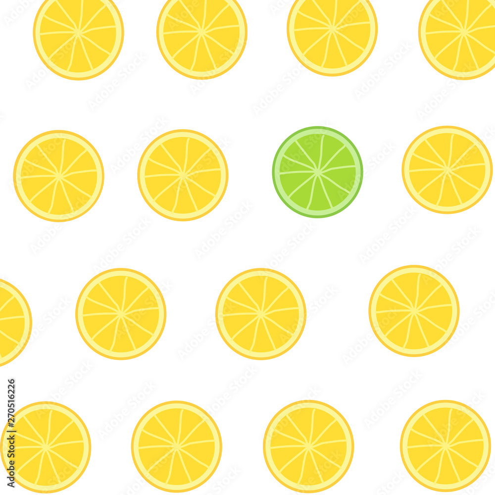 set of citrus slices
