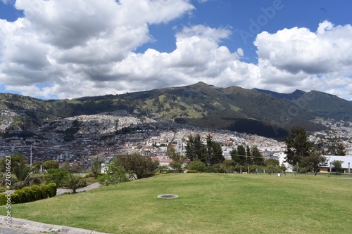 City View of Quito in Ecuador