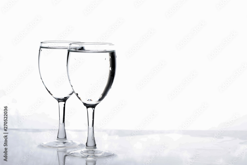 Obraz premium water in wine glass , Water splash