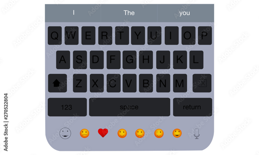 vector modern keyboard of smartphone, alphabet buttons isolated on white background . vector illustration vector modern keyboard of smartphone, alphabet buttons isolated on white background . vector illustration