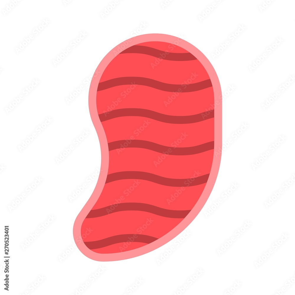 Steak vector, Barbecue related flat style icon Steak vector, Barbecue related flat style icon