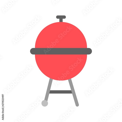 Barbecue grill vector, Barbecue related flat style icon