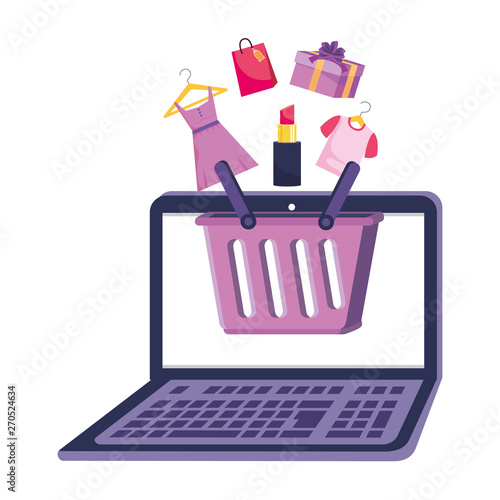 Shopping online icon design vector illustration