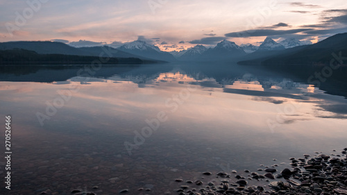 Sunrise at McDonald Lake in Glacier National Park