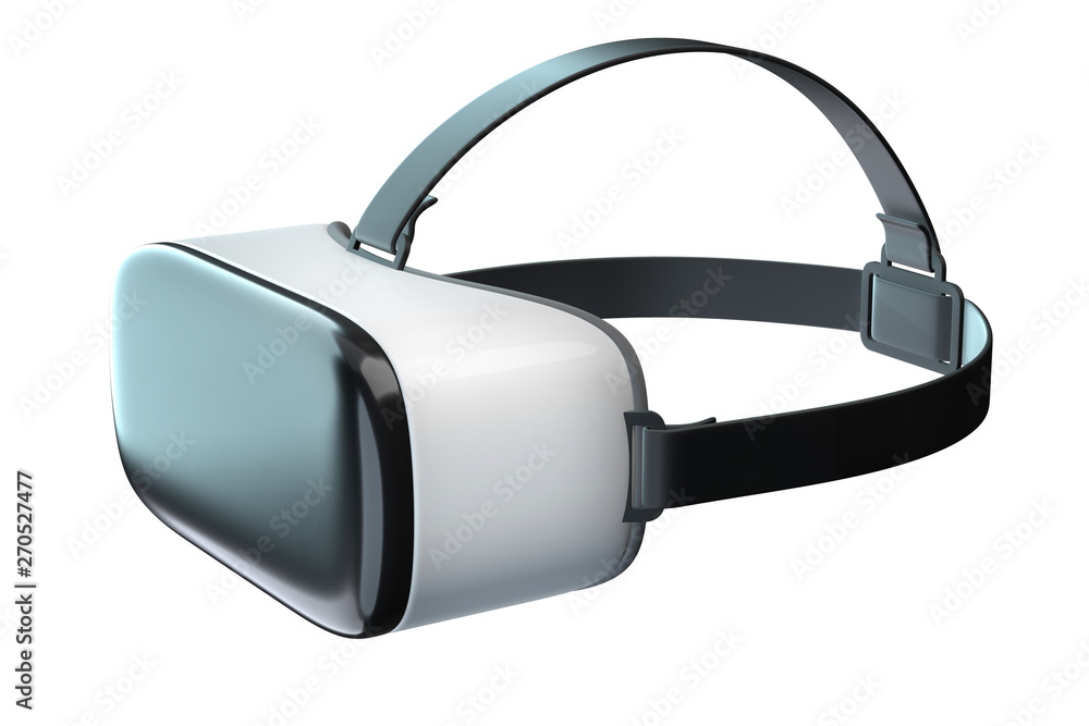 3D render of Virtual Reality googles isolated on white 3D render of Virtual Reality googles isolated on white