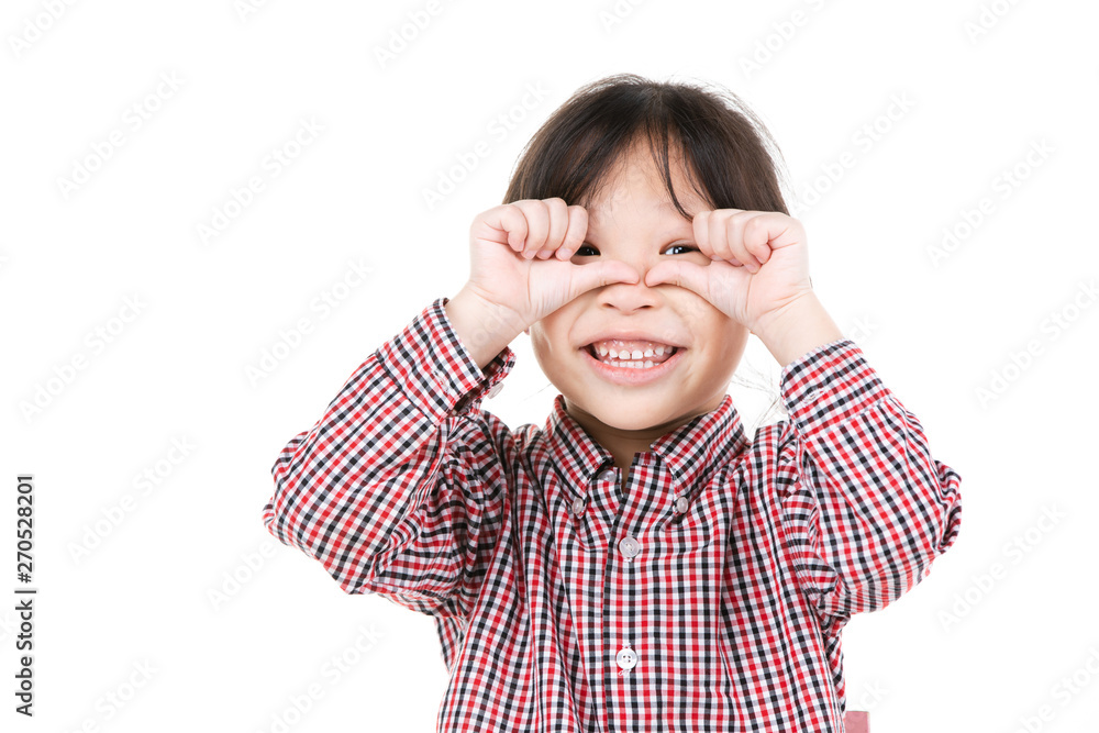 Photo of asian little girl looking at camera with smile face. Photo of asian little girl looking at camera with smile face.